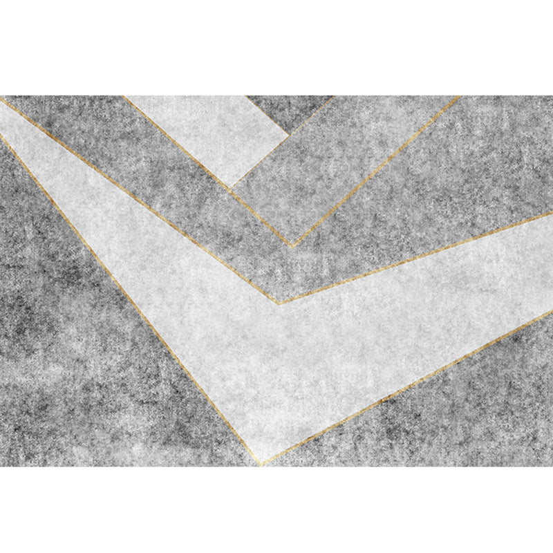 Southwestern Decoration Rug Multi Color Colorblock Indoor Rug Synthetics Easy Care Pet Friendly Area Carpet Dark Gray-White Clearhalo 'Area Rug' 'Rug' 2295817