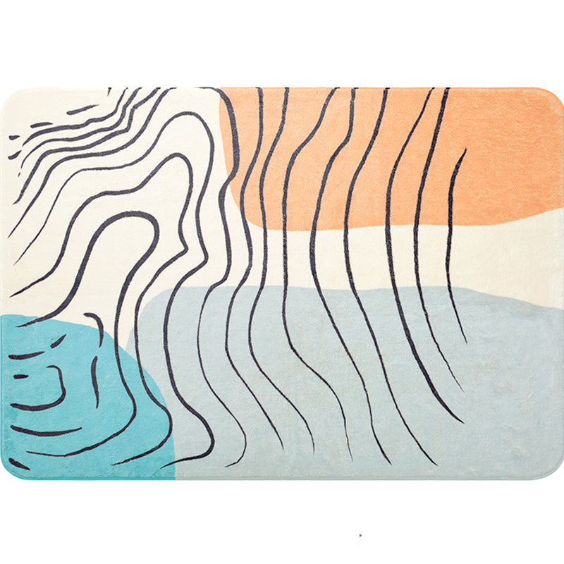 Multi-Color Bedroom Rug Calming Color Block Area Rug Cotton Blend Pet Friendly Easy Care Indoor Rug Gray-Khaki Clearhalo 'Area Rug' 'Rug' 2295845