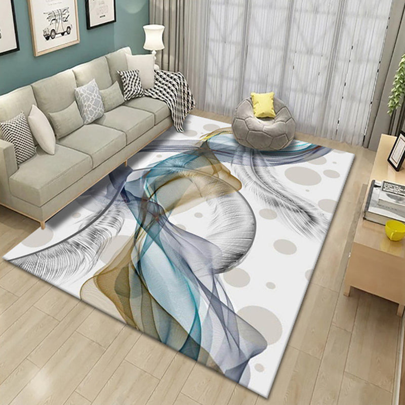 Formal Plant Printed Rug Multi Colored Polyster Indoor Rug Non-Slip Pet Friendly Washable Area Carpet for Parlor Clearhalo 'Area Rug' 'Modern' 'Rugs' Rug' 2295941