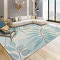 Multi Colored Tropical Rug Synthetics Plant Printed Indoor Rug Anti-Slip Backing Easy Care Area Carpet for Room Light Blue Clearhalo 'Area Rug' 'Rug' 2296006