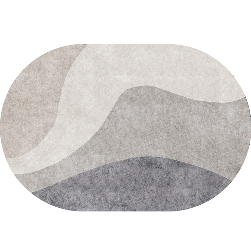 Trendy Home Decor Rug Multi-Colored Color Block Indoor Rug Cotton Blend Machine Washable Easy Care Carpet Light Gray-Black Clearhalo 'Area Rug' 'Rug' 2296039