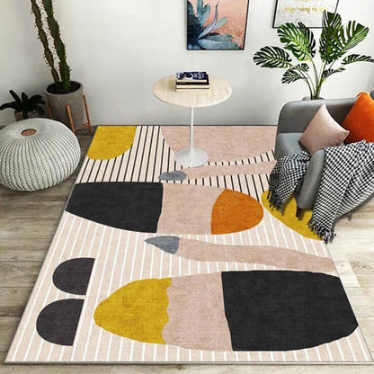 Western Decoration Rug Multi Colored Color Block Indoor Rug Cotton Blend Easy Care Machine Carpet 6'7" x 9'11" Clearhalo 'Area Rug' 'Rug' 2296084