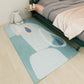 Nordic Bedroom Rug Multi Colored Color Block Indoor Rug Cotton Blend Easy Care Washable Area Carpet Blue Clearhalo 'Area Rug' 'Rug' 2296102