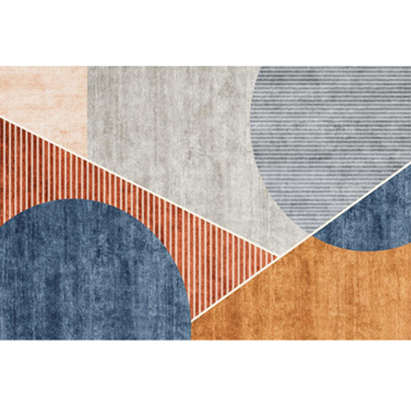 Western Home Decor Rug Multi Colored Painting Indoor Rug Cotton Blend Easy Care Washable Area Rug Gray-Blue Clearhalo 'Area Rug' 'Rug' 2296111