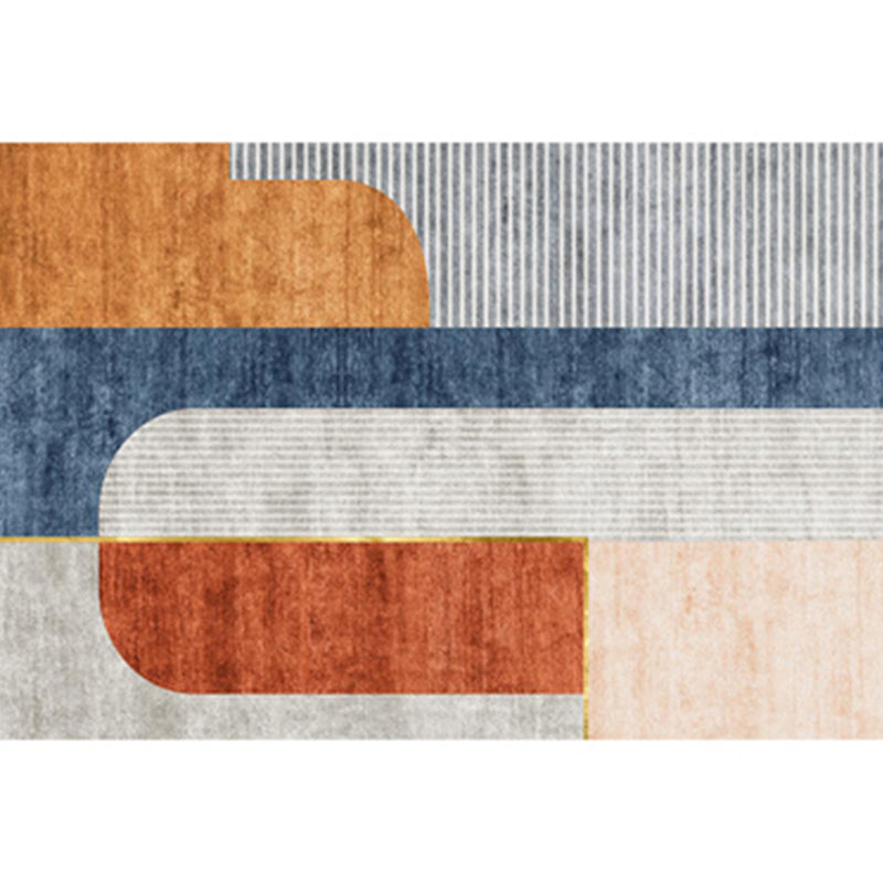 Western Home Decor Rug Multi Colored Painting Indoor Rug Cotton Blend Easy Care Washable Area Rug Red-Gray Clearhalo 'Area Rug' 'Rug' 2296114