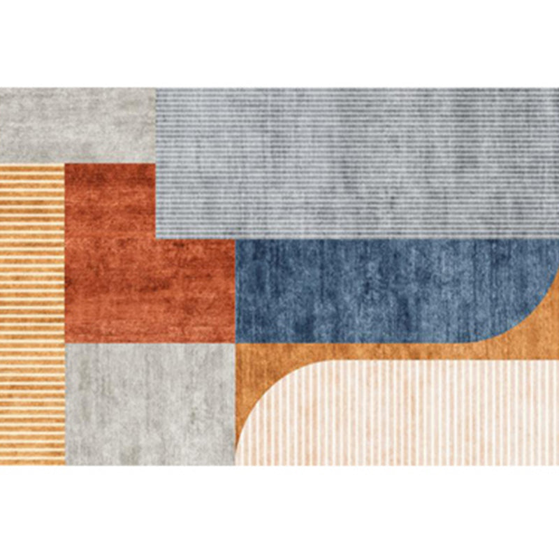Western Home Decor Rug Multi Colored Painting Indoor Rug Cotton Blend Easy Care Washable Area Rug Gray-Khaki Clearhalo 'Area Rug' 'Rug' 2296116
