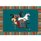 Modern Bedroom Rug Multi Colored Animal Print Indoor Rug Polyster Non-Slip Backing Pet Friendly Carpet Blue Clearhalo 'Area Rug' 'Rug' 2296122
