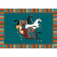 Modern Bedroom Rug Multi Colored Animal Print Indoor Rug Polyster Non-Slip Backing Pet Friendly Carpet Clearhalo 'Area Rug' 'Rug' 2296127