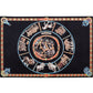 Modern Bedroom Rug Multi Colored Animal Print Indoor Rug Polyster Non-Slip Backing Pet Friendly Carpet Matte Black Clearhalo 'Area Rug' 'Rug' 2296129