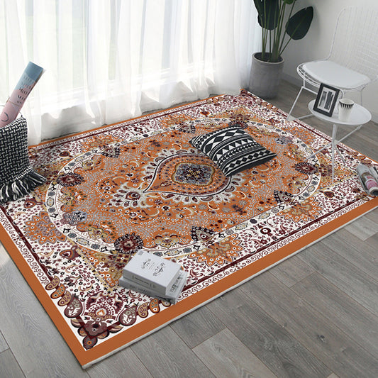 Retro Multicolor Moroccan Rug Polyster Geo Pattern Indoor Rug Anti-Slip Backing Pet Friendly Area Carpet for Bedroom Clearhalo 'Area Rug' 'Moroccan' 'Rugs' Rug' 2296210