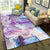 Multicolor Living Room Rug Trendy Floral Print Indoor Rug Cotton Blend Easy Care Pet Friendly Carpet Nude Pink Clearhalo 'Area Rug' 'Rug' 2296260