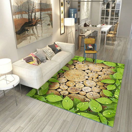 Multi-Color Flower Print Rug Cotton Blend Scandinavian Area Rug Pet Friendly Machine Washable Rug for Parlor Clearhalo 'Area Rug' 'Rug' 2296280