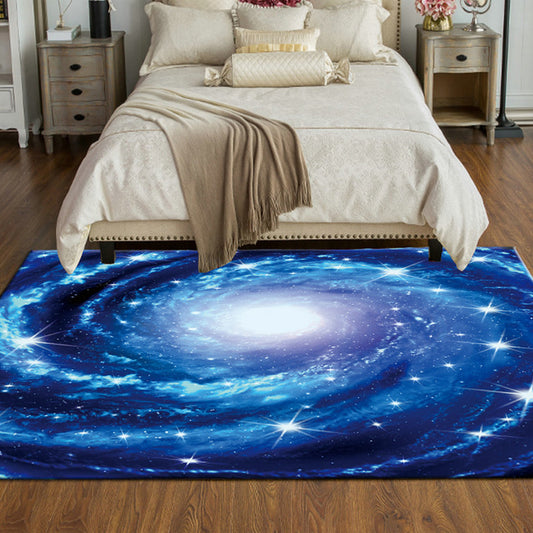 Novelty Space Printed Rug Multi Colored Cotton Blend Indoor Rug Easy Care Pet Friendly Washable Area Carpet for Room Clearhalo 'Area Rug' 'Rug' 2296327