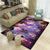 Novelty Space Printed Rug Multi Colored Cotton Blend Indoor Rug Easy Care Pet Friendly Washable Area Carpet for Room Purple Clearhalo 'Area Rug' 'Rug' 2296332