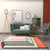 Designer Geometric Printed Rug Multi Colored Polypropylene Indoor Rug Easy Care Machine Washable Area Carpet for Parlor Orange Pink Clearhalo 'Area Rug' 'Rug' 2296342