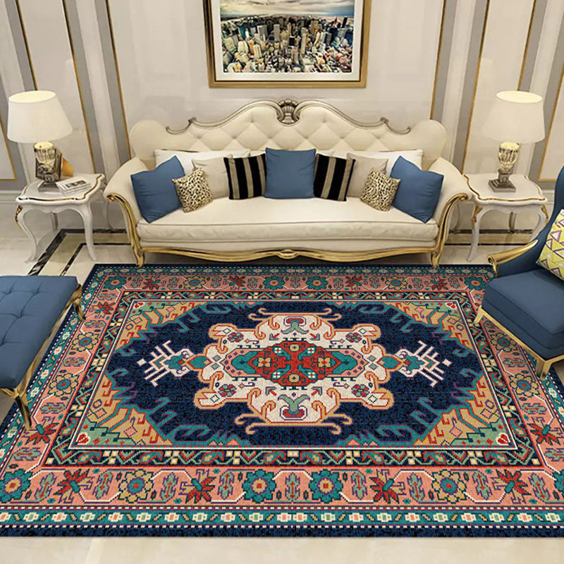 Polypropylene Rug Patterns Multicolored Geometric Pattern Rug Polypropylene Retro Area Carpet Anti ...
