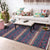 Multicolored Geometric Pattern Rug Polypropylene Retro Area Carpet Anti-Slip Backing Pet Friendly Rug for Home Navy Clearhalo 'Area Rug' 'Moroccan' 'Rugs' Rug' 2296400