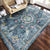 Multicolored Geometric Pattern Rug Polypropylene Retro Area Carpet Anti-Slip Backing Pet Friendly Rug for Home Gray Blue Clearhalo 'Area Rug' 'Moroccan' 'Rugs' Rug' 2296404