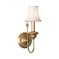 Metal Gold Sconce Light Fixture Bell Shade 1-Light Rustic Wall Mounted Lighting for Bedroom Clearhalo 'Wall Lamps & Sconces' 'Wall Lights' Lighting' 229799
