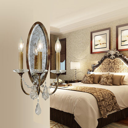 1 Light Open Bulb Wall Lamp Country Antique Brass Metal Sconce Light Fixture for Bedroom Antique Brass Clearhalo 'Wall Lamps & Sconces' 'Wall Lights' Lighting' 229839