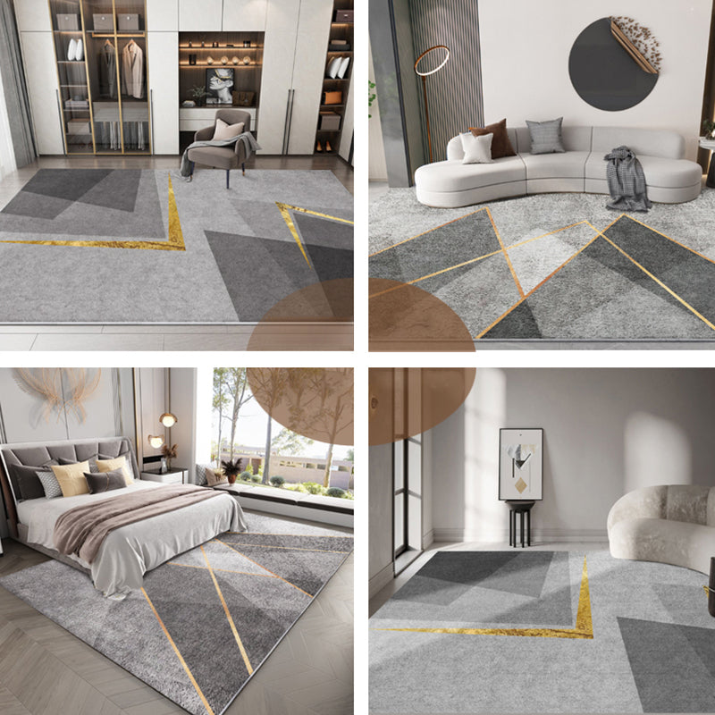 Calming Geometric Patterned Rug Multi Colored Synthetics Area Carpet Non-Slip Backing Easy Care Indoor Rug for Home Clearhalo 'Area Rug' 'Modern' 'Rugs' Rug' 2300143