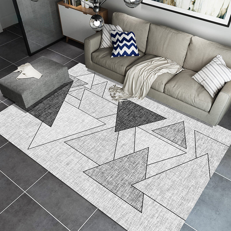Formal Parlor Rug Multi Colored Geometric Pattern Indoor Rug Polypropylene Pet Friendly Easy Care Area Carpet Clearhalo 'Area Rug' 'Modern' 'Rugs' Rug' 2300150