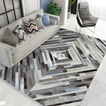 Formal Parlor Rug Multi Colored Geometric Pattern Indoor Rug Polypropylene Pet Friendly Easy Care Area Carpet Grey Clearhalo 'Area Rug' 'Modern' 'Rugs' Rug' 2300155
