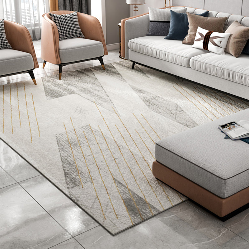 Multi-Color Geo Printed Rug Polyster Scandinavian Area Carpet Non-Slip Backing Easy Care Indoor Rug for Parlor Clearhalo 'Area Rug' 'Modern' 'Rugs' Rug' 2300187