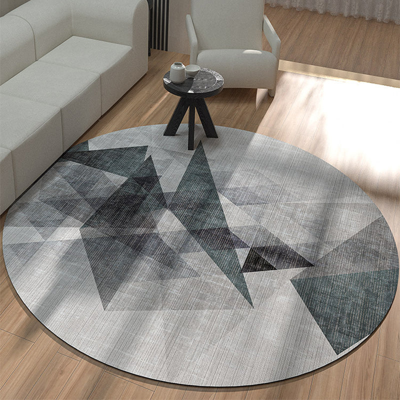 Natural Geometric Pattern Rug Multi Colored Polyster Area Carpet Non-Slip Backing Pet Friendly Indoor Rug for Parlor Clearhalo 'Area Rug' 'Modern' 'Rugs' Rug' 2300224