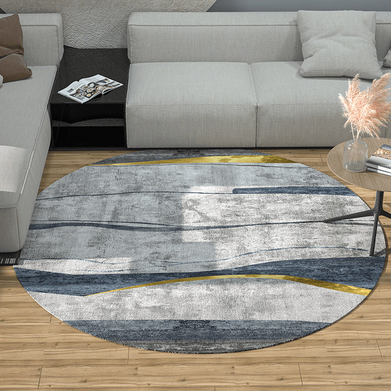 Natural Geometric Pattern Rug Multi Colored Polyster Area Carpet Non-Slip Backing Pet Friendly Indoor Rug for Parlor Grey Clearhalo 'Area Rug' 'Modern' 'Rugs' Rug' 2300226