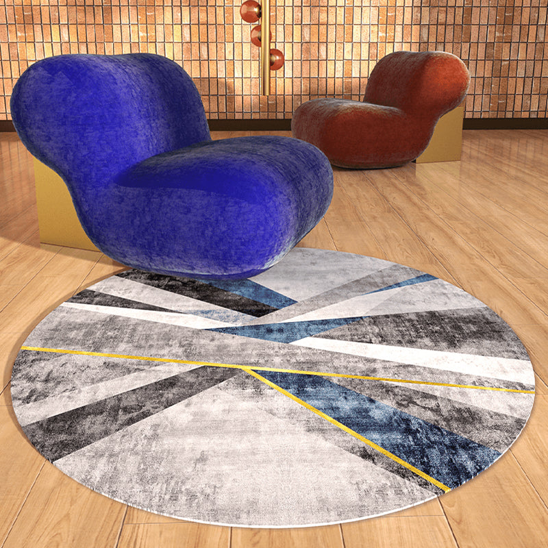 Natural Geometric Pattern Rug Multi Colored Polyster Area Carpet Non-Slip Backing Pet Friendly Indoor Rug for Parlor Light Brown Clearhalo 'Area Rug' 'Modern' 'Rugs' Rug' 2300228