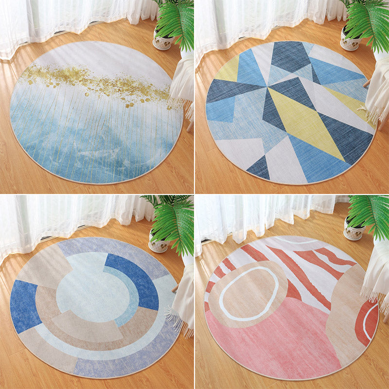 Cute Bedroom Rug Multi Colored Cartoon Printed Area Carpet Synthetics Non-Slip Backing Washable Indoor Rug Clearhalo 'Area Rug' 'Modern' 'Rugs' Rug' 2300255