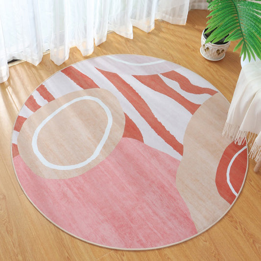 Cute Bedroom Rug Multi Colored Cartoon Printed Area Carpet Synthetics Non-Slip Backing Washable Indoor Rug Pink Clearhalo 'Area Rug' 'Modern' 'Rugs' Rug' 2300270