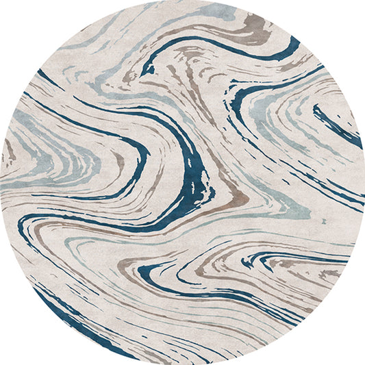 Modern Decoration Rug Multi Colored Abstract Patterned Area Carpet Non-Slip Backing Pet Friendly Rug Light Blue-White Clearhalo 'Area Rug' 'Modern' 'Rugs' Rug' 2300297