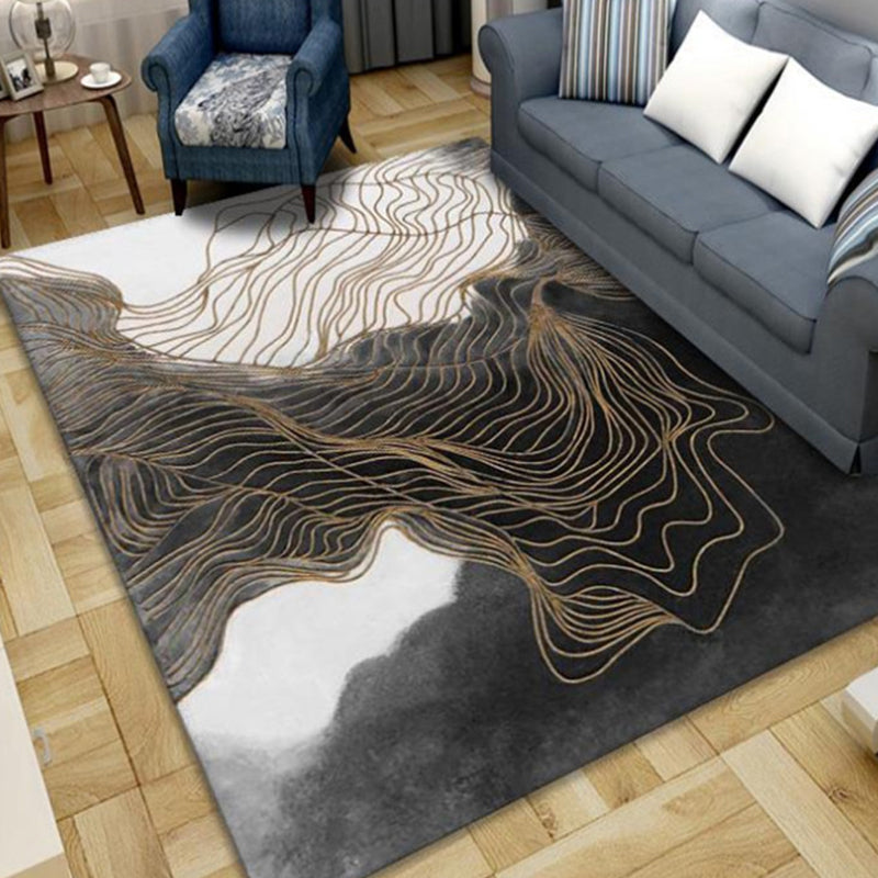 Multi-Color Living Room Rug Multi Colored Abstract Pattern Indoor Rug Polyster Pet Friendly Stain-Resistant Rug Clearhalo 'Area Rug' 'Modern' 'Rugs' Rug' 2300318