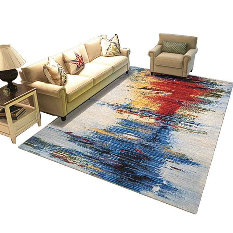 Nordic Home Decor Rug Multi Colored Abstract Pattern Area Rug Synthetics Non-Slip Backing Pet Friendly Carpet Clearhalo 'Area Rug' 'Modern' 'Rugs' Rug' 2300342