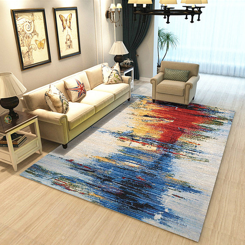 Nordic Home Decor Rug Multi Colored Abstract Pattern Area Rug Synthetics Non-Slip Backing Pet Friendly Carpet Clearhalo 'Area Rug' 'Modern' 'Rugs' Rug' 2300343