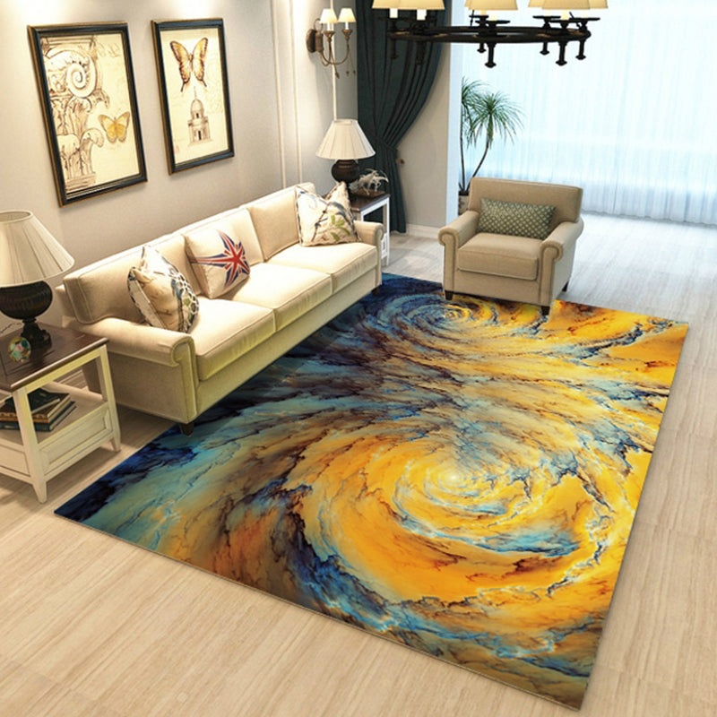 Nordic Home Decor Rug Multi Colored Abstract Pattern Area Rug Synthetics Non-Slip Backing Pet Friendly Carpet Clearhalo 'Area Rug' 'Modern' 'Rugs' Rug' 2300345