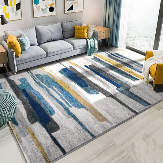 Relaxing Abstract Rug Multi Colored Synthetics Indoor Rug Non-Slip Backing Pet Friendly Area Carpet for Living Room Clearhalo 'Area Rug' 'Modern' 'Rugs' Rug' 2300358