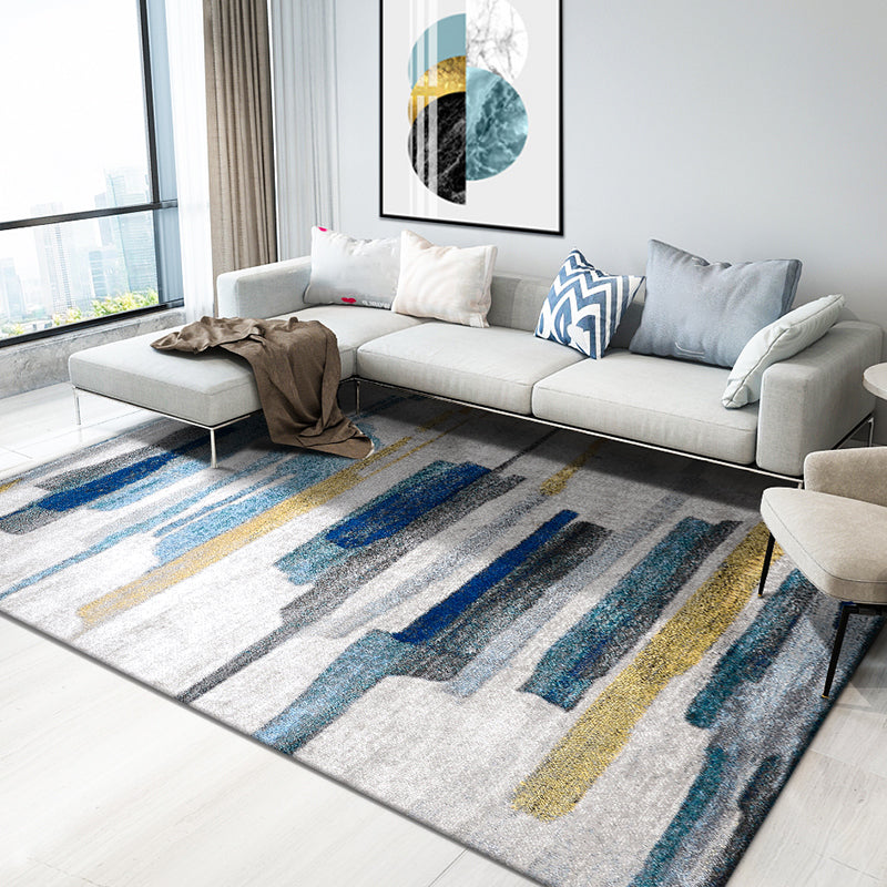 Relaxing Abstract Rug Multi Colored Synthetics Indoor Rug Non-Slip Backing Pet Friendly Area Carpet for Living Room Clearhalo 'Area Rug' 'Modern' 'Rugs' Rug' 2300361