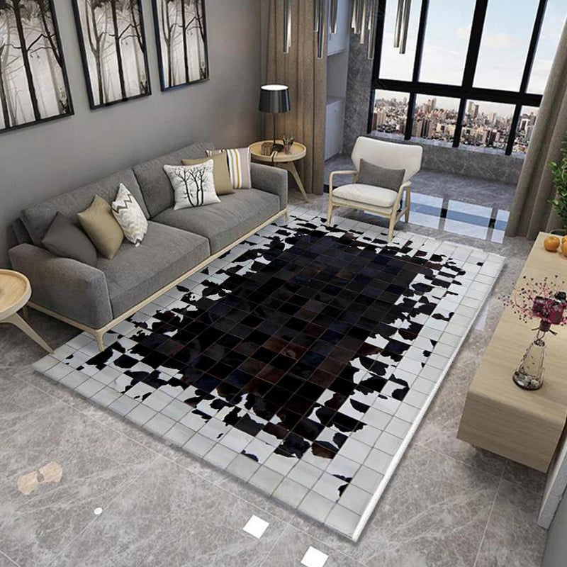 Funky Parlor Rug Multi-Colored Abstract Indoor Rug Polypropylene Easy Care Machine Washable Area Carpet Clearhalo 'Area Rug' 'Modern' 'Rugs' Rug' 2300378