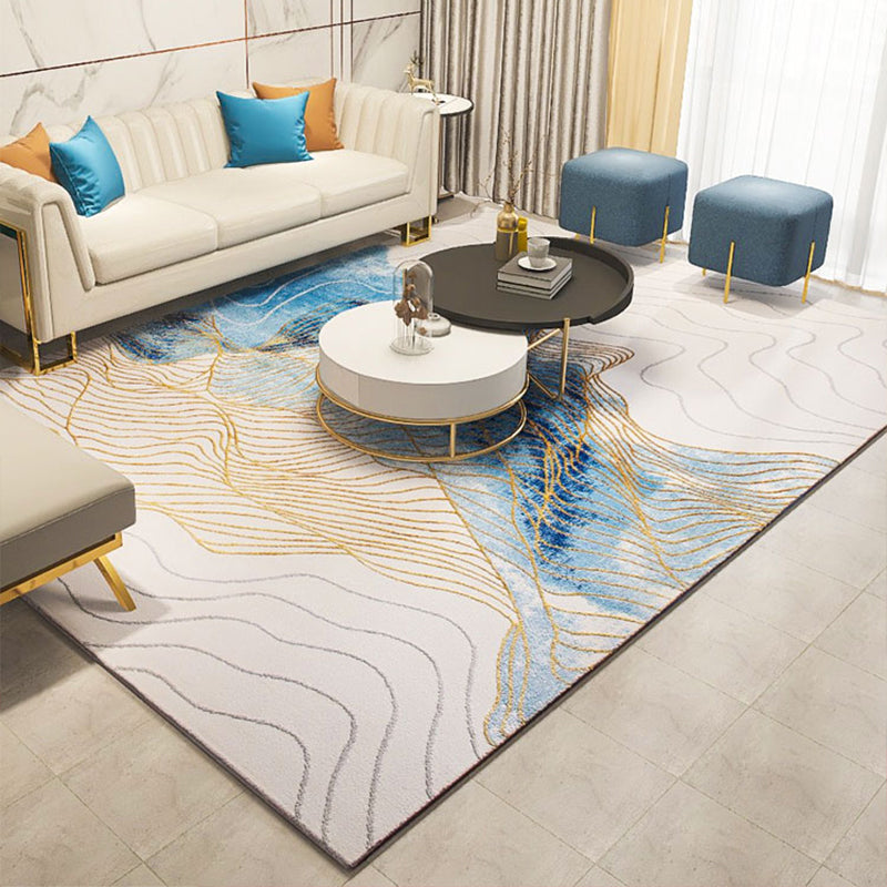Modern Room Rug Multi Colored Abstract Pattern Rug Polypropylene Non-Slip Pet Friendly Carpet Clearhalo 'Area Rug' 'Modern' 'Rugs' Rug' 2300385