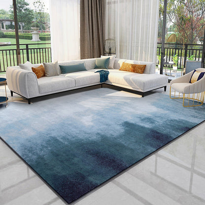 Novelty Decoration Rug Multi Colored Abstract Printed Indoor Rug Pet Polyster Friendly Easy Care Washable Area Carpet Gray Blue Clearhalo 'Area Rug' 'Modern' 'Rugs' Rug' 2300397