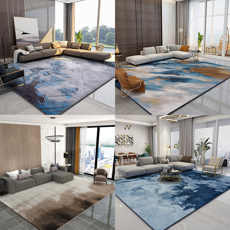 Novelty Decoration Rug Multi Colored Abstract Printed Indoor Rug Pet Polyster Friendly Easy Care Washable Area Carpet Clearhalo 'Area Rug' 'Modern' 'Rugs' Rug' 2300402