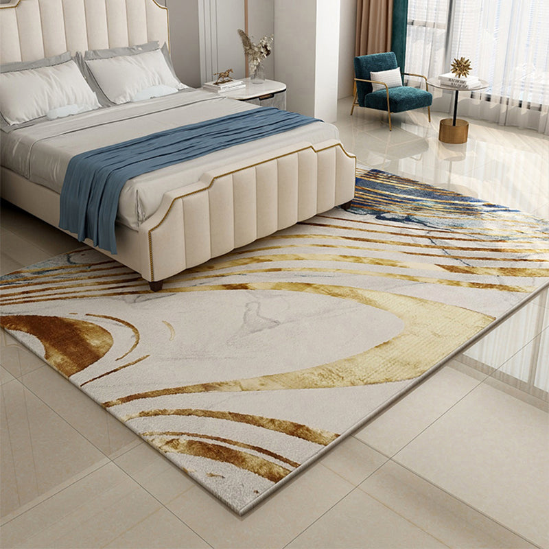 Multi Colored Funky Rug Polyster Abstract Pattern Indoor Rug Non-Slip Pet Friendly Easy Care Carpet for Bedroom Clearhalo 'Area Rug' 'Modern' 'Rugs' Rug' 2300408