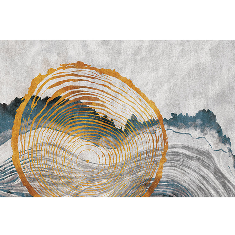 Modern Decoration Rug Multi Colored Abstract Patterned Indoor Rug Synthetics Anti-Slip Pet Friendly Carpet Gold Clearhalo 'Area Rug' 'Modern' 'Rugs' Rug' 2300429