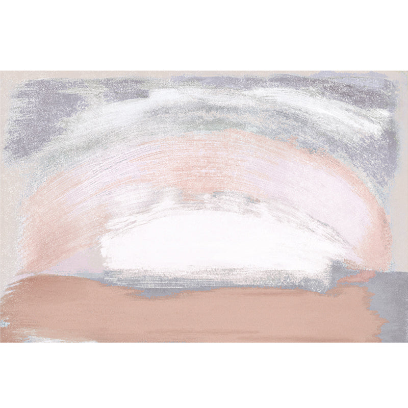 Modern Decoration Rug Multi Colored Abstract Patterned Indoor Rug Synthetics Anti-Slip Pet Friendly Carpet Pink Clearhalo 'Area Rug' 'Modern' 'Rugs' Rug' 2300431