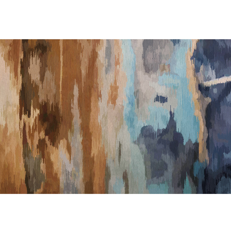 Modern Decoration Rug Multi Colored Abstract Patterned Indoor Rug Synthetics Anti-Slip Pet Friendly Carpet Dark Brown Clearhalo 'Area Rug' 'Modern' 'Rugs' Rug' 2300434