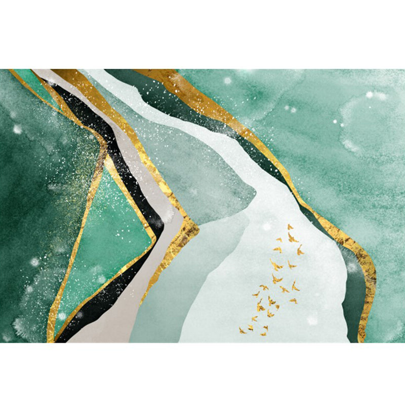 Nordic Living Room Rug Multi Colored Color Blocked Area Carpet Polyster Non-Slip Backing Easy Care Indoor Rug Clearhalo 'Area Rug' 'Modern' 'Rugs' Rug' 2300445