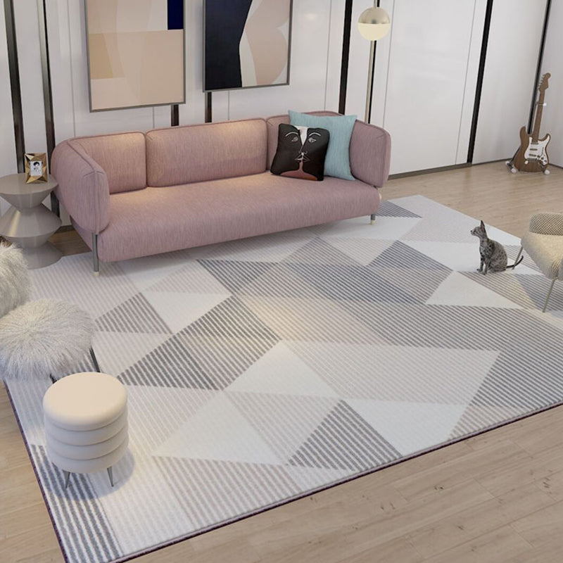 Modern Living Room Rug Multi Color Geometric Printed Indoor Rug Synthetics Non-Slip Backing Pet Friendly Area Carpet Clearhalo 'Area Rug' 'Modern' 'Rugs' Rug' 2300511